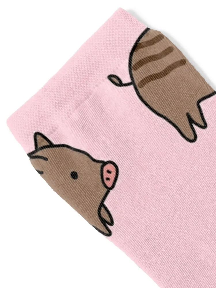 Boar Piglet Socks christmass gift with print winter gifts short Man Socks Women's