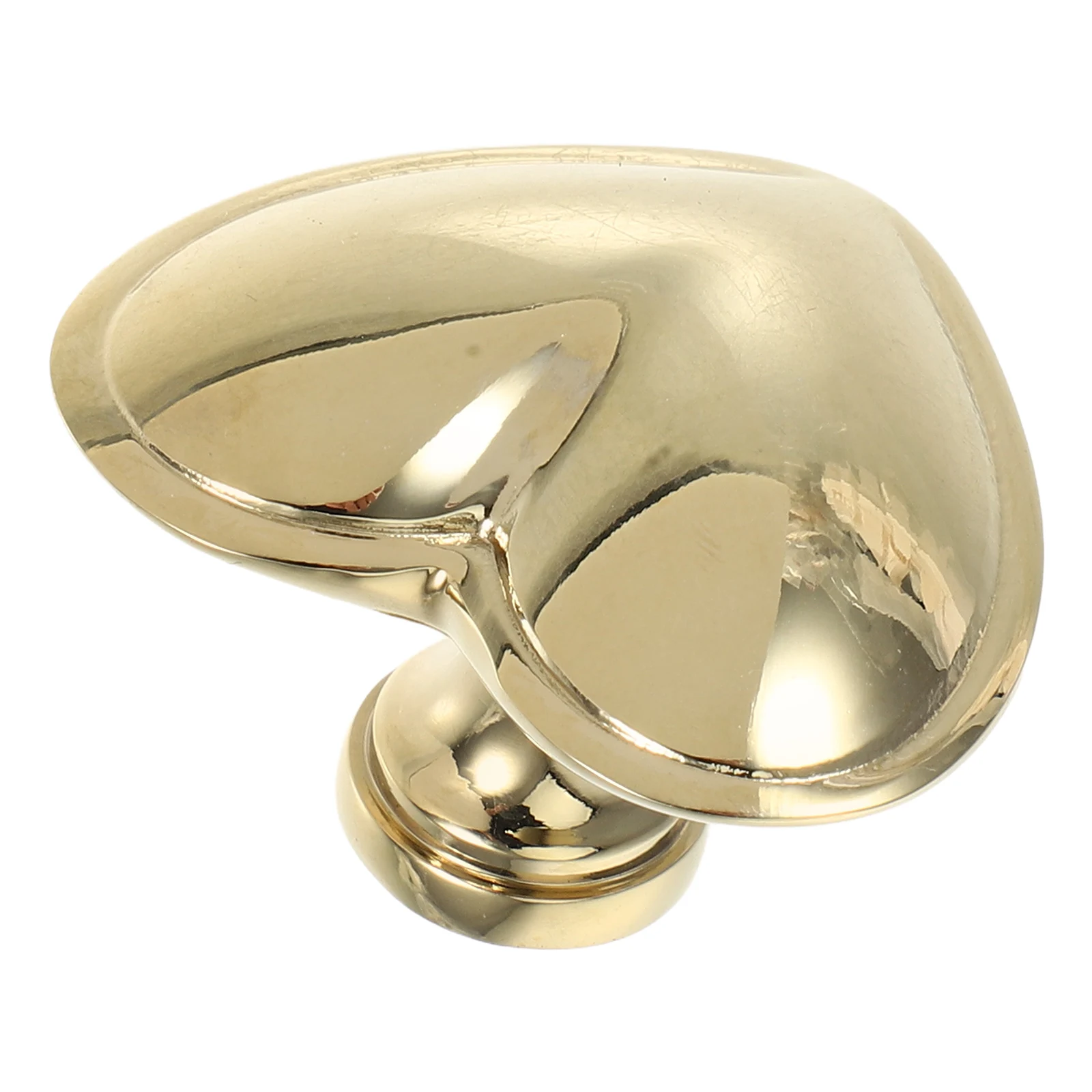 

Heart Shaped Metal Drawer Knob Polished Brass Cabinet Handle Kitchen Door Pull Hardware Small Size Easy Install Grip Design