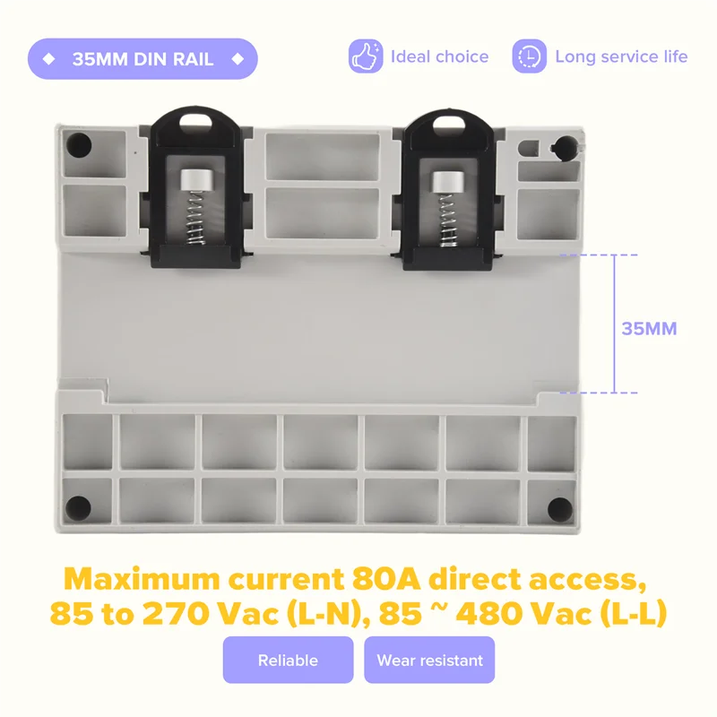 Wifi Energy Meter Kwh Power Monitor Wattmeter Tuya App Remote Switch On OFF 3X110/190V 230/400VAC