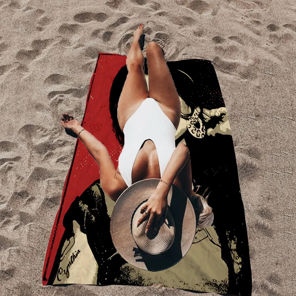 

Famous Jazz Singer Amy Microfiber Beach Towel Absorbent Quick Dry Soft Yoga Swimming Resort Mountain Climbing Towel