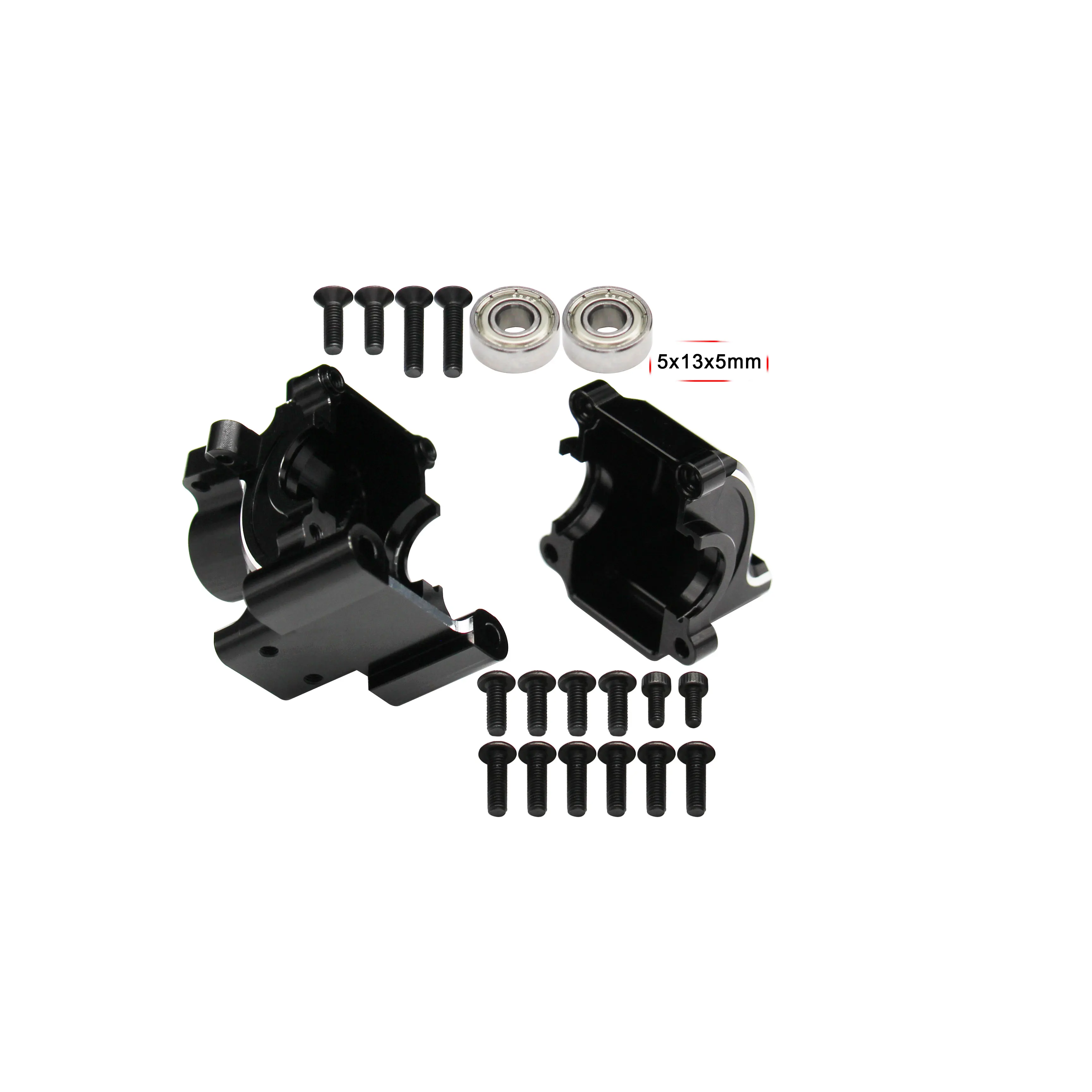 Hot Racing Losi Baja Rey 2.0 7075-T6 Black Anodized Front Transmission Case, Replaces Plastic LOS232074, For 1/10 Scale