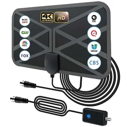 4K TV antenna indoor full digital TV DVB-T/T2 cable TV antenna 500 mile UHF VHF DTV antenna antenna