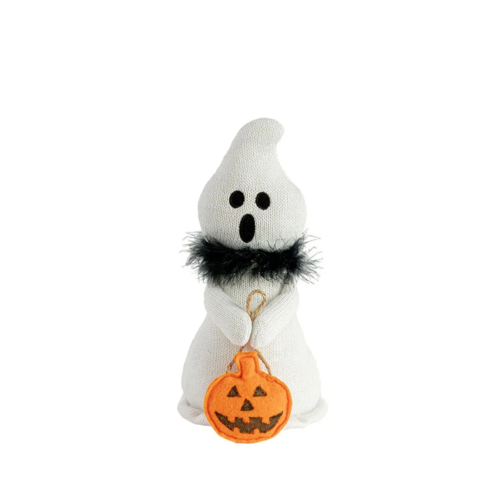 

Creative Soft Halloween Ghost Doll With Scarf Funny Ghost Figurines Scary Ghost Festival Ornament Home Decor