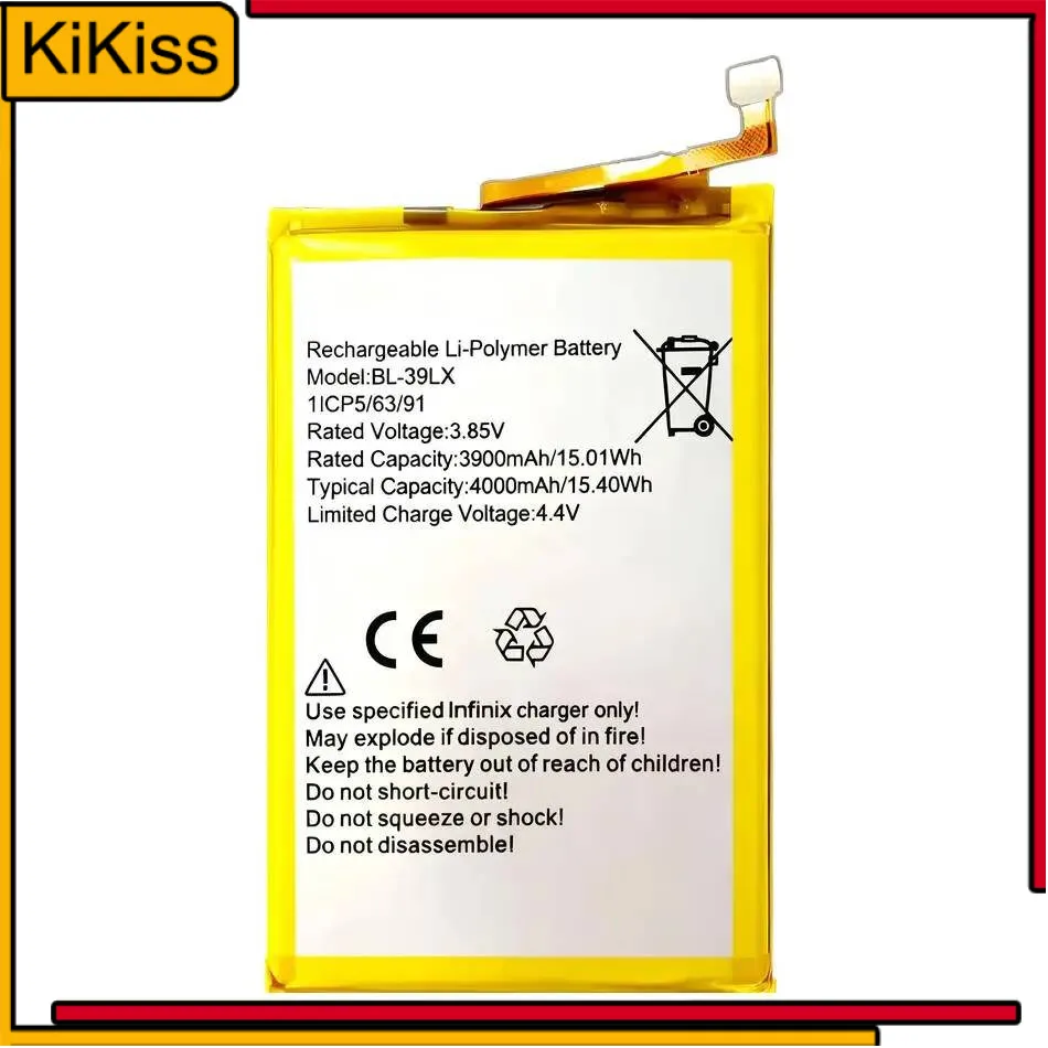 

BL-39LX Mobile Phone Battery For Infinix X653 X652 Smart 4 S5 4000Mah High-Efficiency