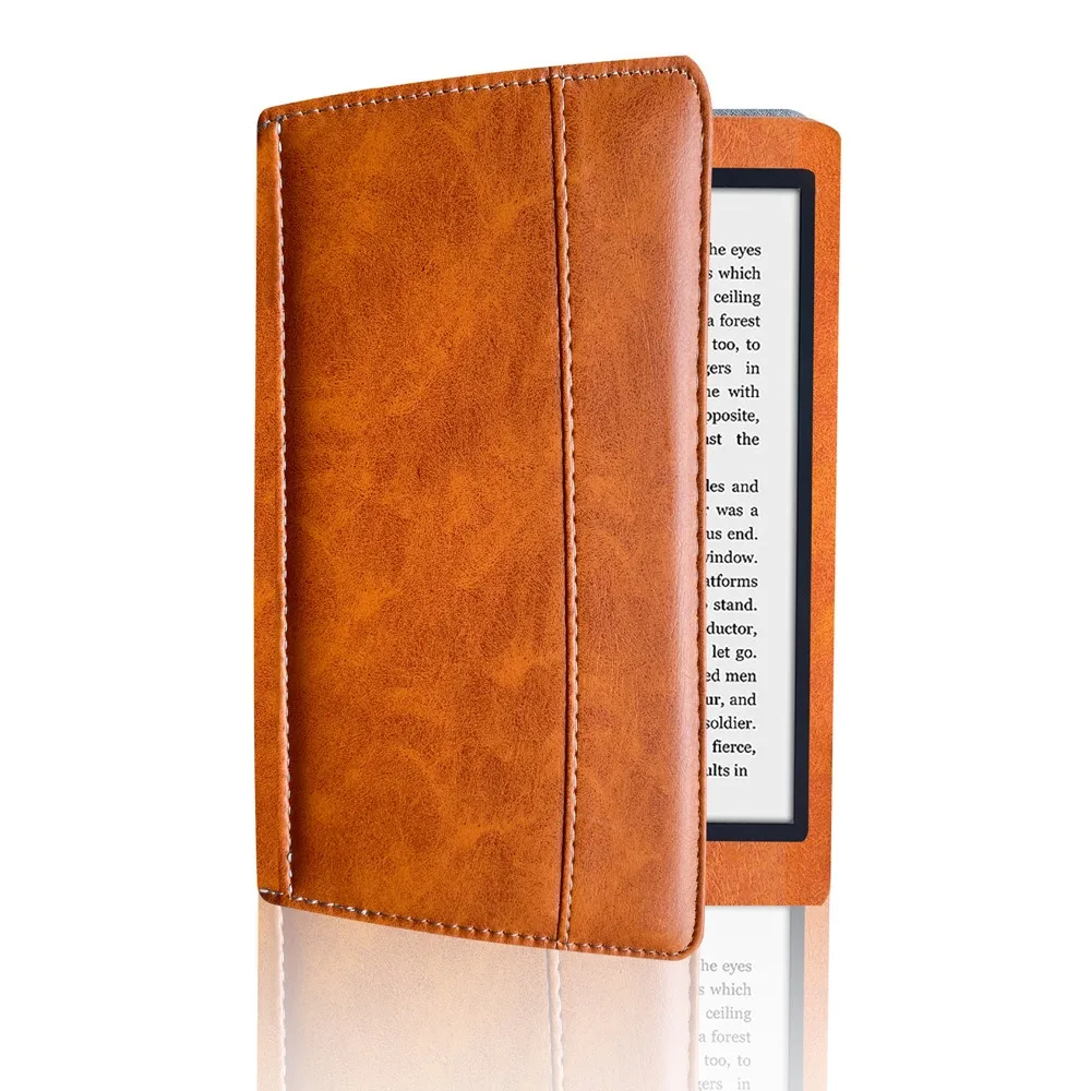 Premium 6 Inch E-Reader Case Anti-fall Shockproof Folio Cover Microfiber Lining Soft N613 Protective Cover for Kobo Glo
