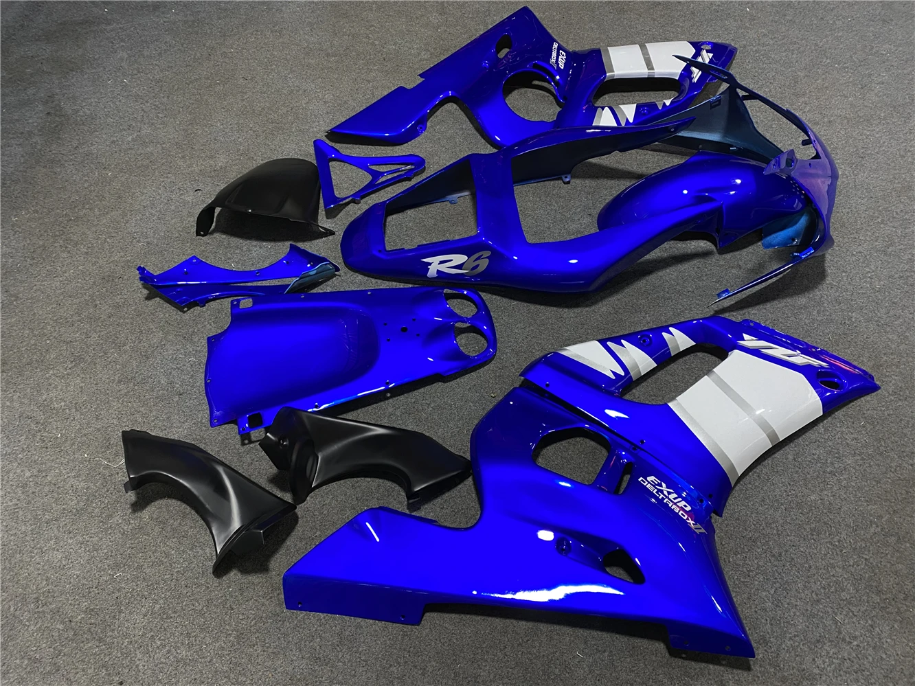 Motorcycle Fairing Kit for Yamaha R6 98-02 YZF600 1998 1999 2000 2001 2002 Fairing Blue White