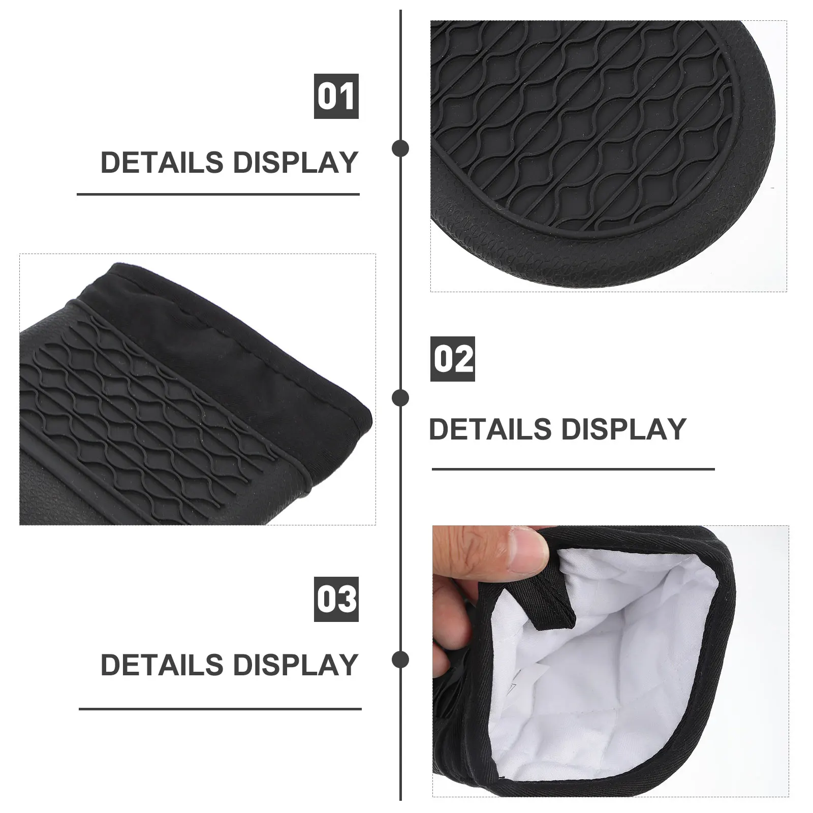 

1pc Oven Mitts Heat Resistant Gloves Anti Scalding Microwave Glove Baking Cooking Kitchen Utensil Gift Microwave Mitts