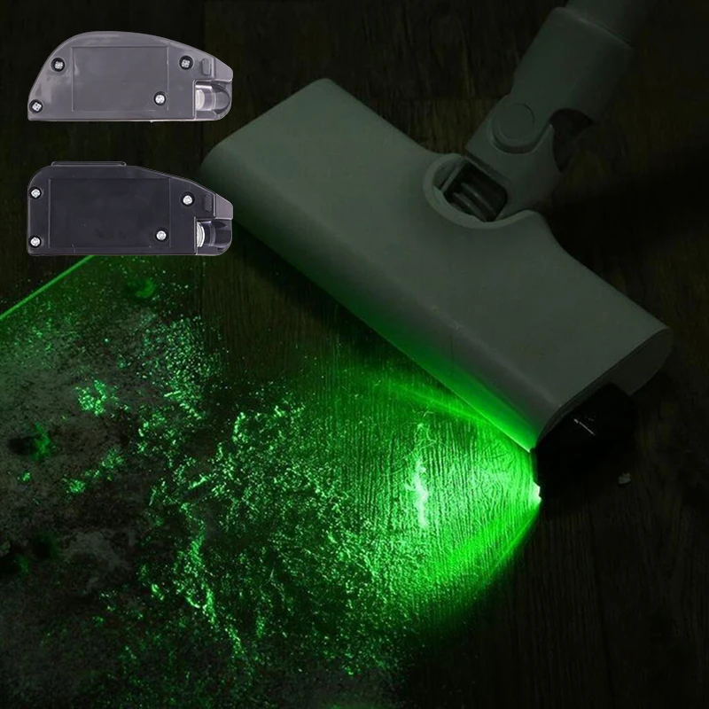 1PC Green Light Dust Pet Hair Human Hair Vacuum Cleaner Dust Display LED Light For Dyson Vacuum Cleaner Laser Light