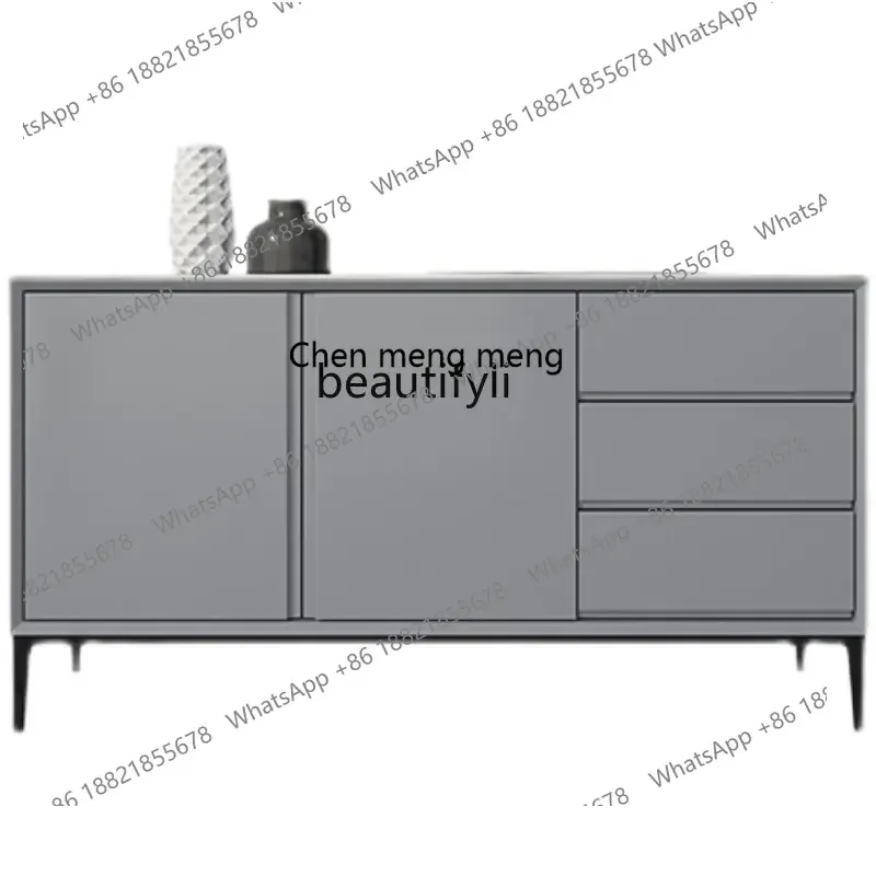 cc1820Modern Minimalist Tea Cabinet Nordic Wall-Mounted Wine Cabinet Light Luxury Doorway Entrance Cabinet drawer furniture