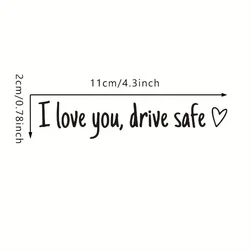 I Love You Drive Safe Rearview Mirror Decoration Bless Driver Have A Smooth Journey Sticker Inferiot Car Interior Ornament