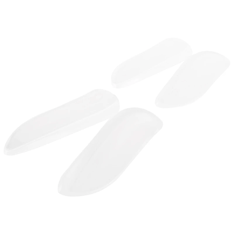 ABUM-2 Pairs Medial & Lateral Heel Wedge Silicone Insoles - Corrective Adhesive Shoe Inserts For Foot Alignment, Knock Knee Pain