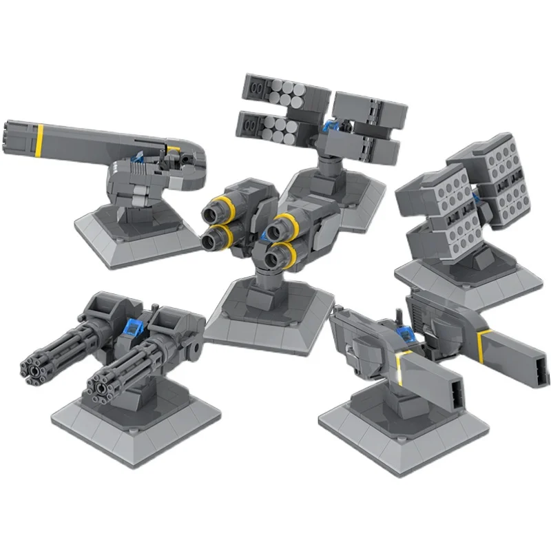 

Building Blocks Military Moc Base Battle Cannon Attack Guard Weapons Soldier Figure Accessories Assembled Kids Toys Gift