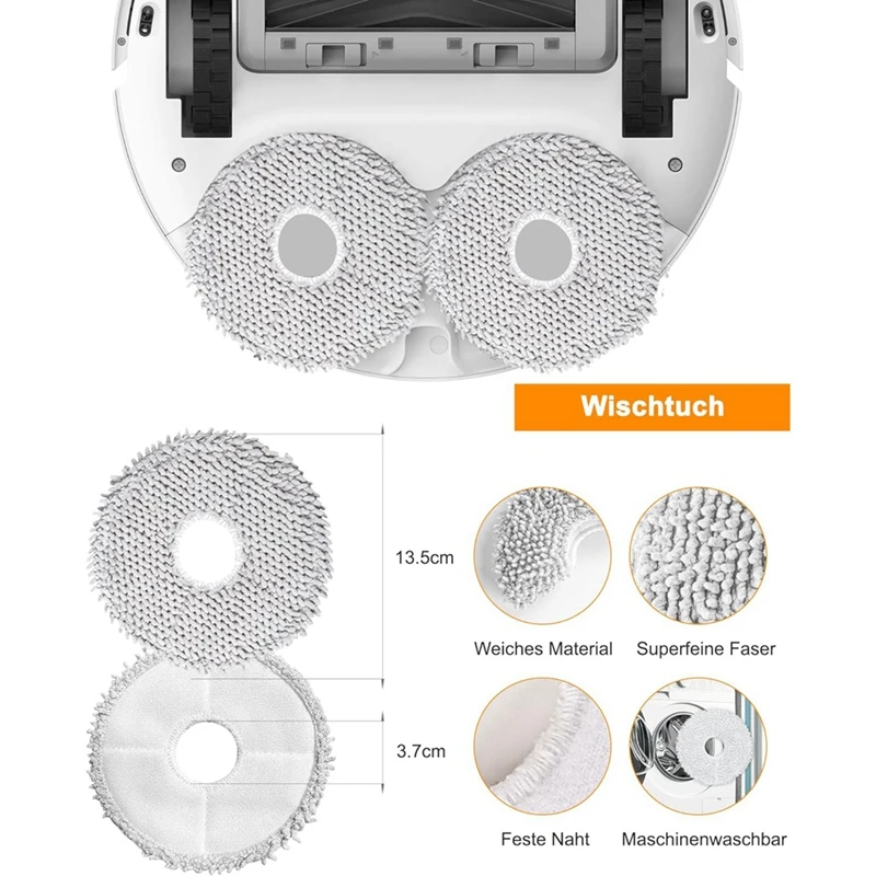 For Dreame L10s L10 Pro Ultra Main Side Brush Hepa Filter Mop Cloth Dust Bags Vacuum Cleaner Replacement Parts image 3