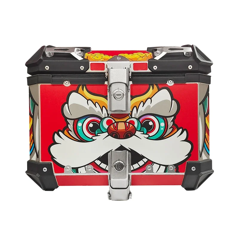 

BKW 65L 36L 45L 55L Sticker Universal Alloy Scooter Trunk Luggage delivery motorcycle top case aluminum Motorcycle Tail Box