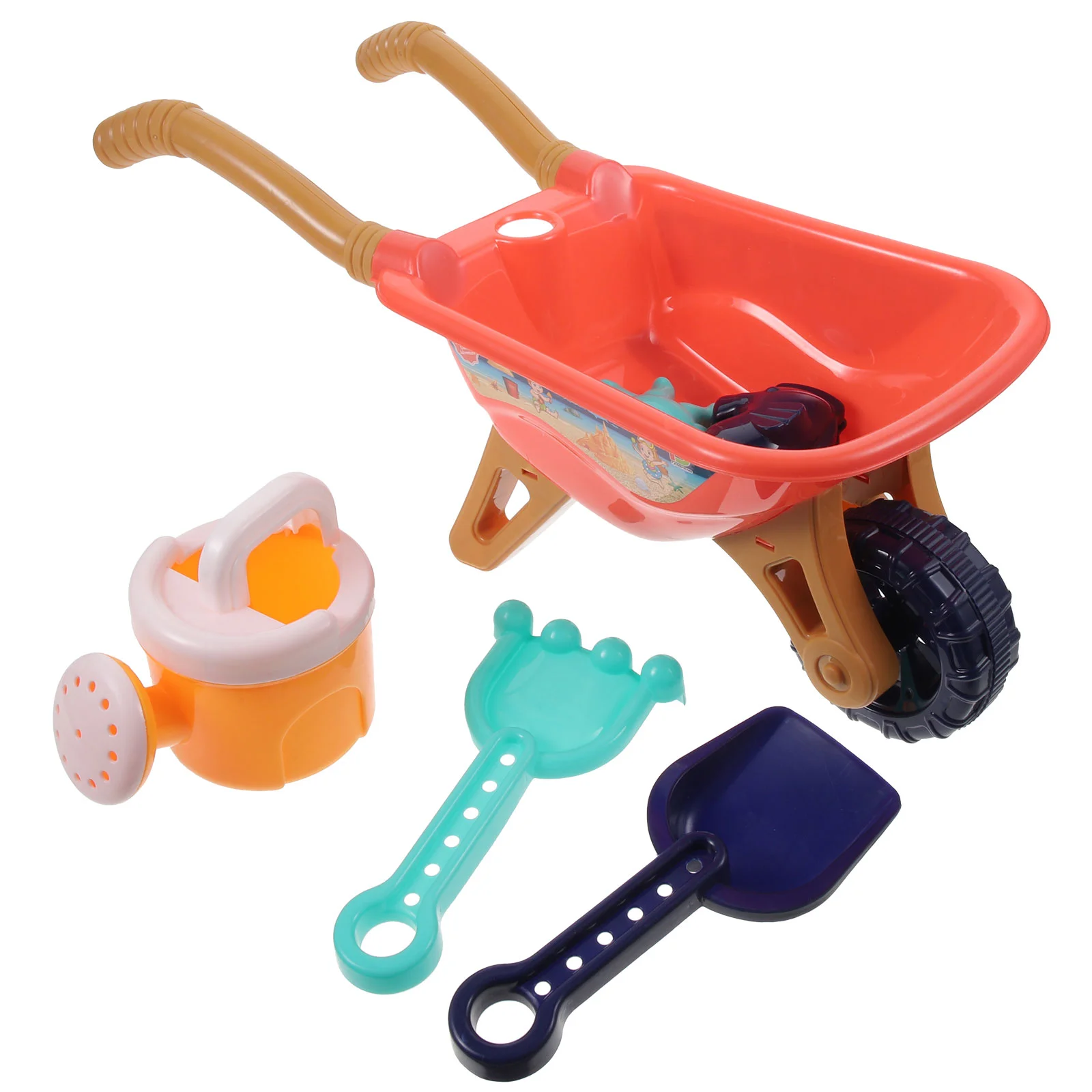 Balle de plage jouet poussette jouets d'extérieur pour enfants brouette éducative Orange plastique enfant garçons