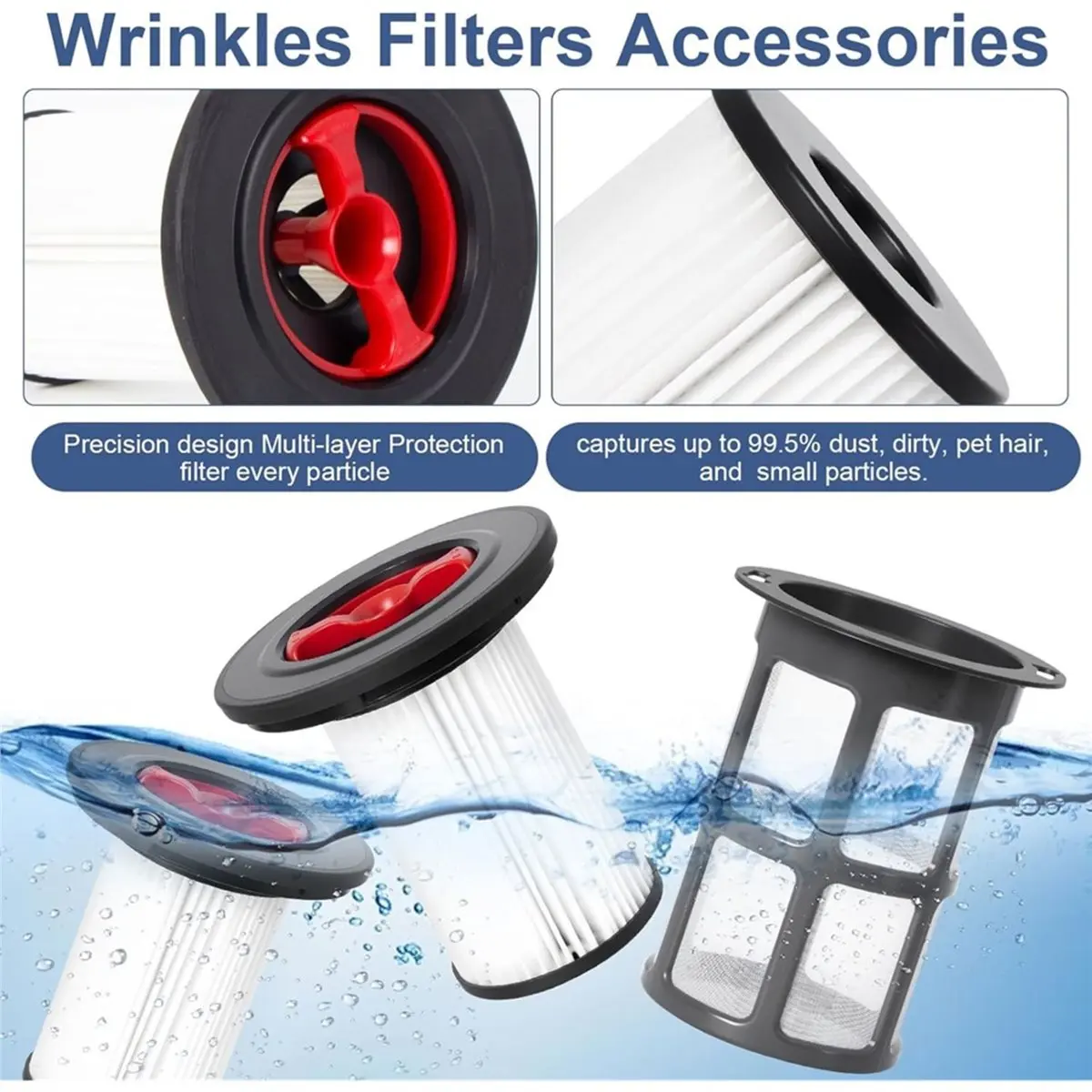 Big Discount Replacement Filter for Bosch Unlimited Gen2 Series 8 Cordless Wet and Dry Vacuum for Models 12036642, 12023349