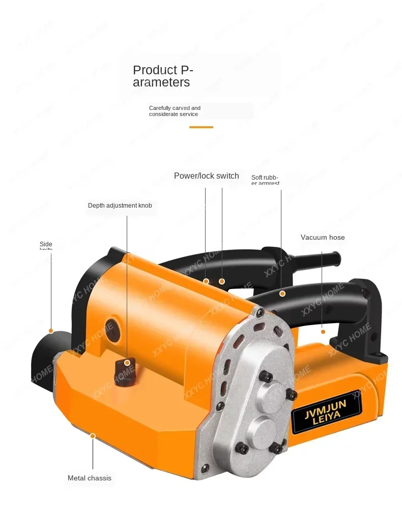 Cutting Machine Wall Slotting Machine Concrete Planer 220V 2000W Electric Wall Chaser Groove