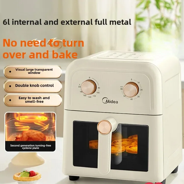 Air fryer for household use new large capacity visual and no flip-frying multi-functional oven integrated electric fryer