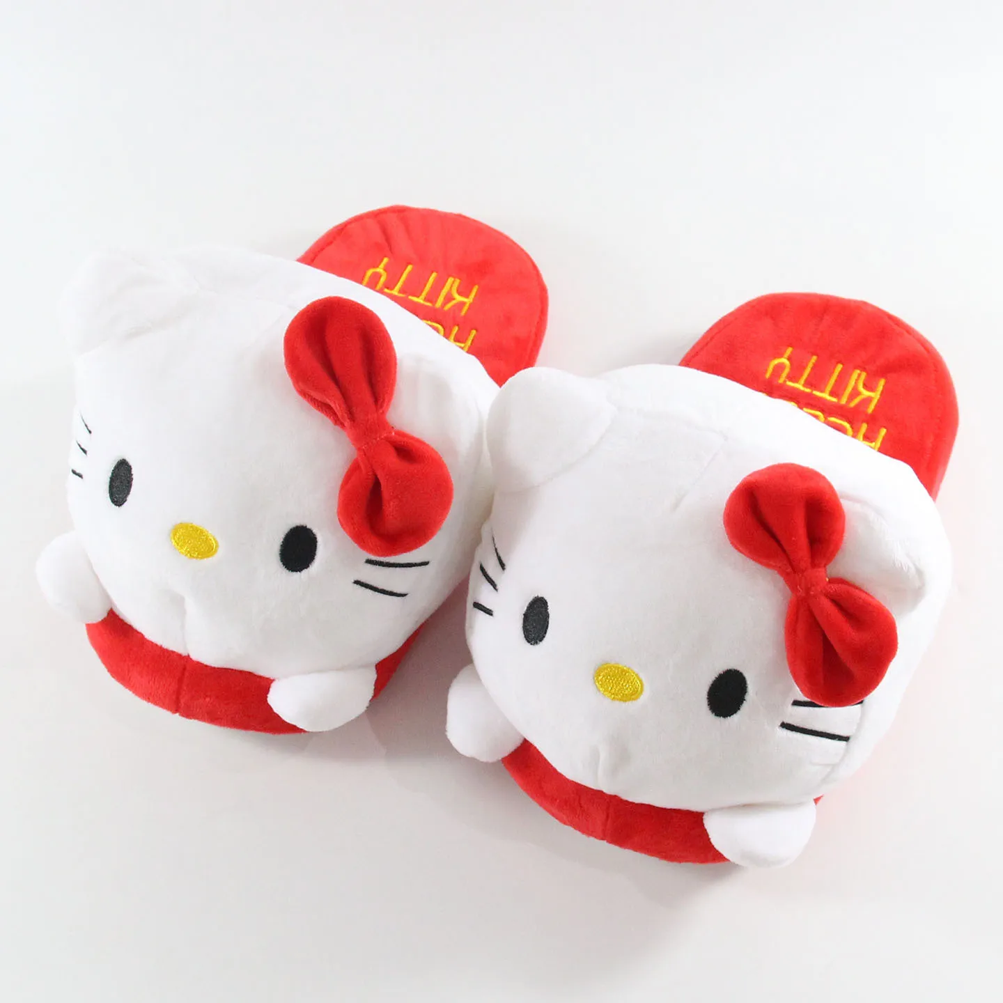 Cartoon Plush Cotton Slipper Fashion Casual Shoe Kawaii Anime HelloKittys Soft Stuffed Animal Doll Couple Warm Home Shoes