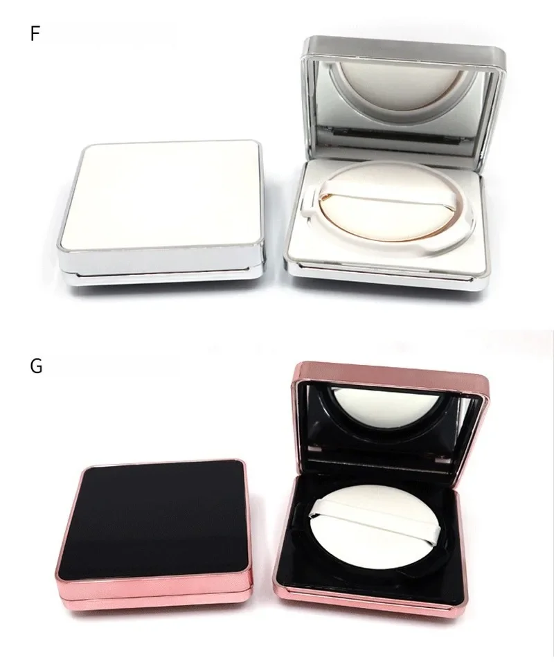 1Pc Empty Air Cushion Puff Box Portable Cosmetic Makeup Case Container with Powder Sponge Mirror for Bb Cream Foundation Diy Box