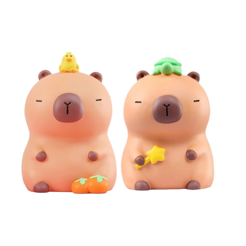 Coin Banks for Savers, Small Size, Unbreakables Capybaras Piggy Banks for Teaching Financial Responsibility to Kids