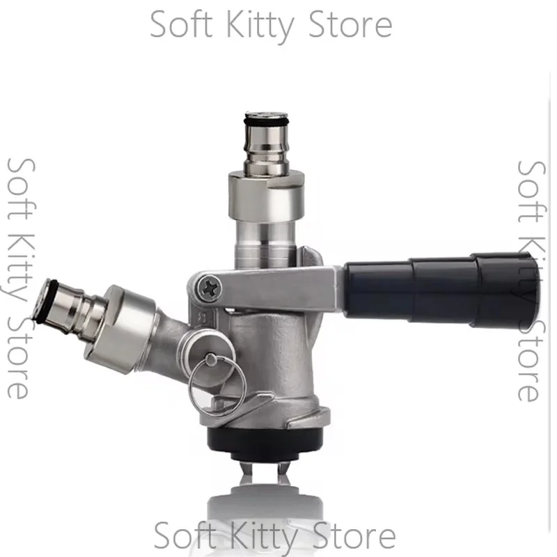 Craft Beer Keg Coupler with Ball Lock Conversion Kit,304 Stainless Steel Homebrew Keg Adapter Kegerator Tap Dispenser Sankey S/D