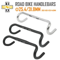 UNO Aluminum Alloy Racing Road Bike Handlebar Bent Bar Bicycle  25.4/31.8mm 380/400/420/440MM for  Accessories