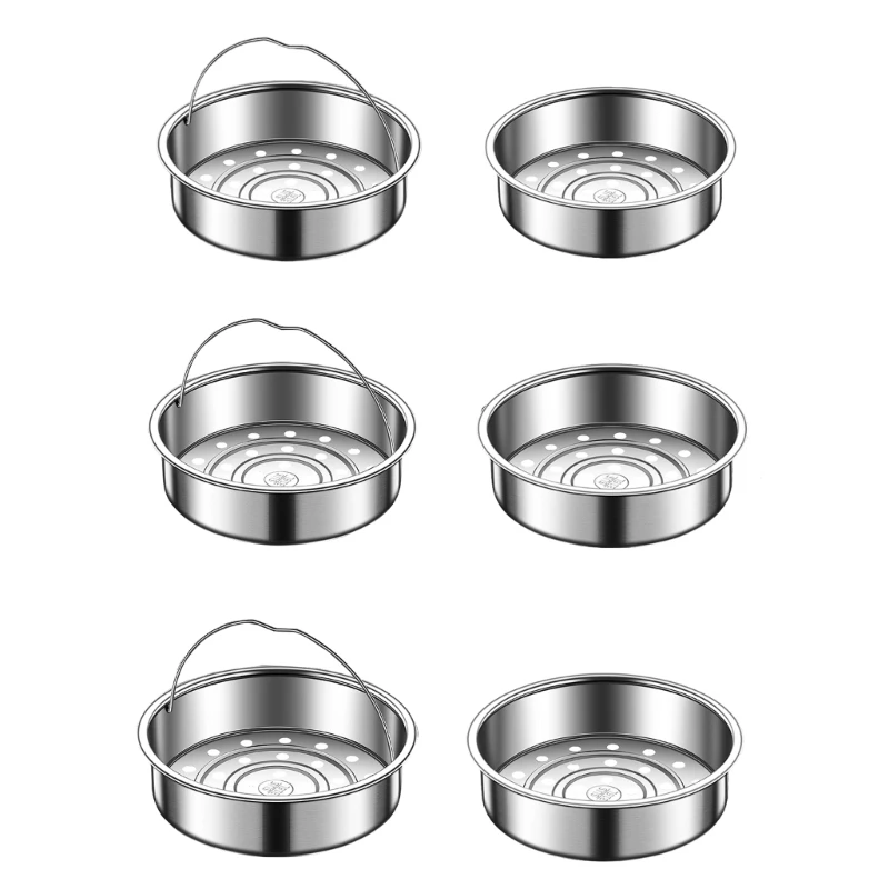 

Easy Carry Steaming Basket 316 Stainless Steel Steamers Rack for Dumplings and Buns Steaming Tray Kitchen Accessories