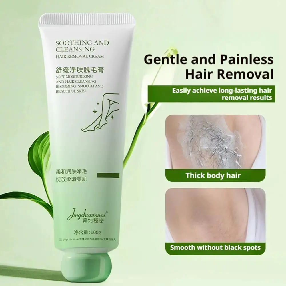 

Gentle Hair Removal Cream Painless Hair Remover Growth Inhibitor Armpit Leg Private Hair Removal Cream For Women Men