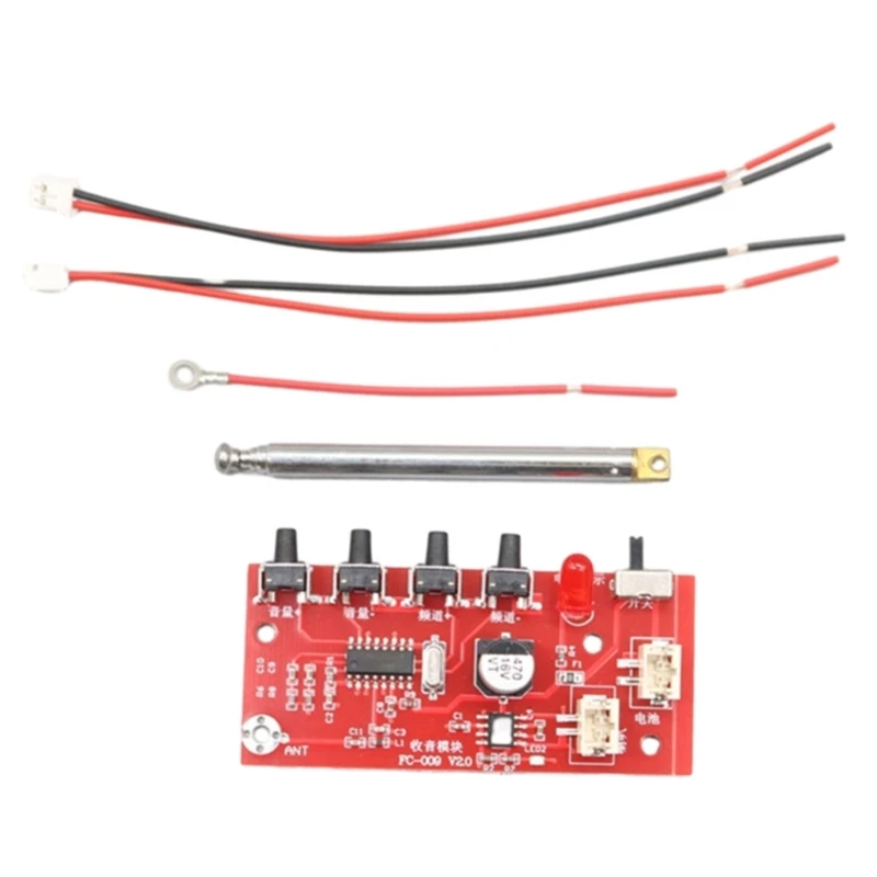 FṂ Radio Kits DIY Soldering Project 88MHz-109MHz Radio Module with Antenna DIY Kits for Soldering Leaning