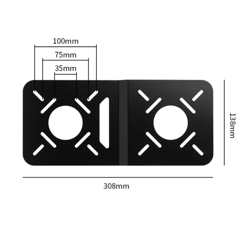 VESA Mount for Mini PC Mini-Host Hanging Bracket VESA Holder PC Monitor Two Screen Mounted Tablet Pad Mounting Rack