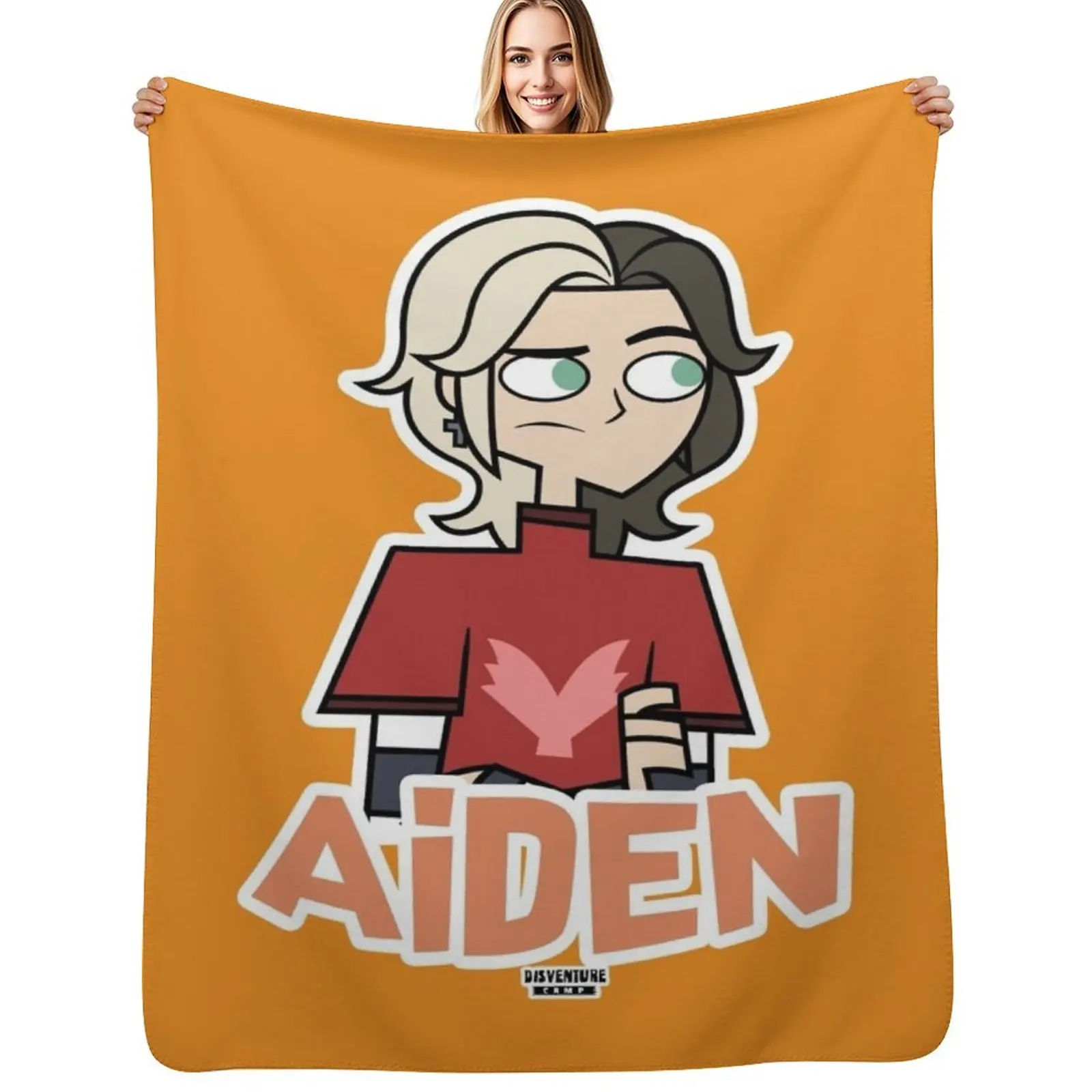 Adventure Camp - Aiden Throw Blanket Spring Fall Cozy Throw Blanket for Couch