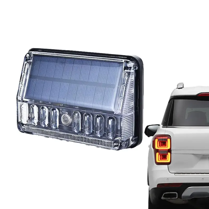 Solar Car Alarm LED Light Car LED Flashing Security Light Easy Installation Dustproof IP65 Waterproof Powerful Magnets Solar