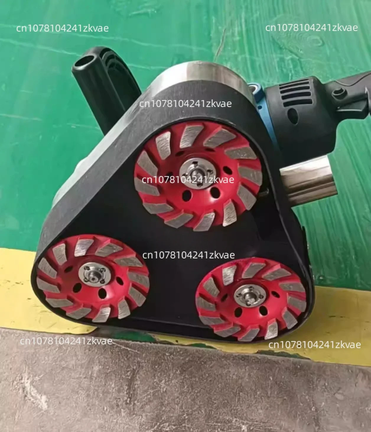 Handheld Three Head Dust-free Grinding Machine, Floor Grinding Machine, Concrete Floor Renovation Putty, No Dead Corners