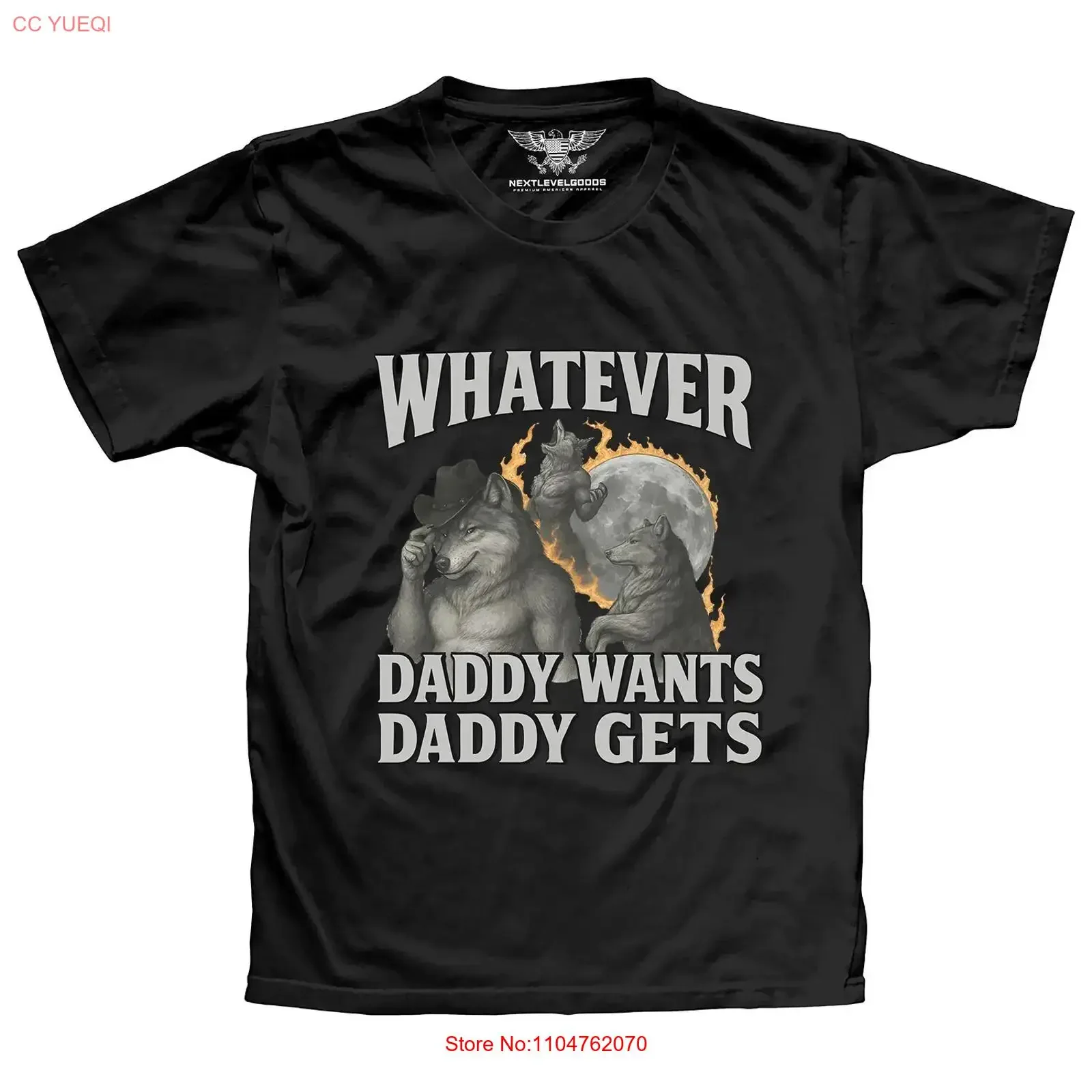 Whatever Daddy Wants Gets T Shirt vintage Washed Stylish Comfortable Breathable streetwear homme Soft fashion graphic Stretched