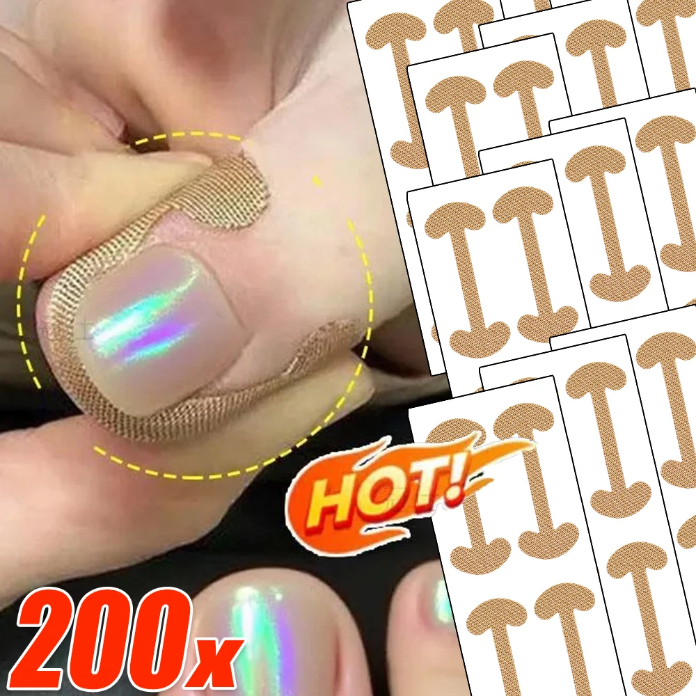 

20-200x Ingrown Toenail Correction Strips Lasting Adhesion Nail Correction Stickers Elasticity Toe Care Pedicure Treatment Tools