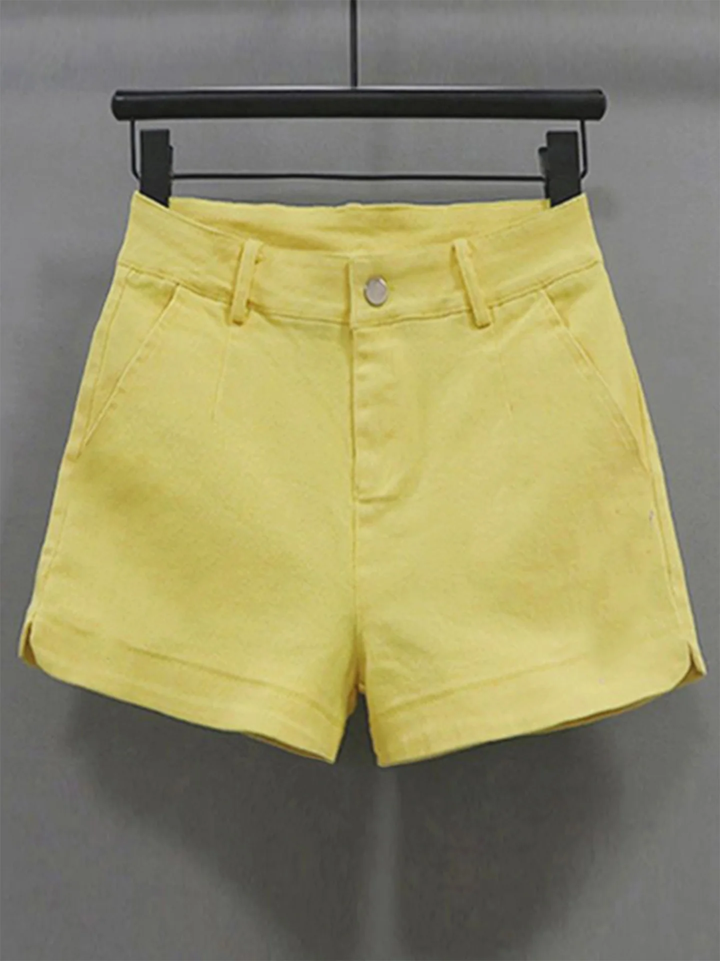 

High Waist Elastic Denim Shorts Women's Fashion Casual A-Line Wide Leg Pants Summer New Style Korean Version Slimming Hot Shorts