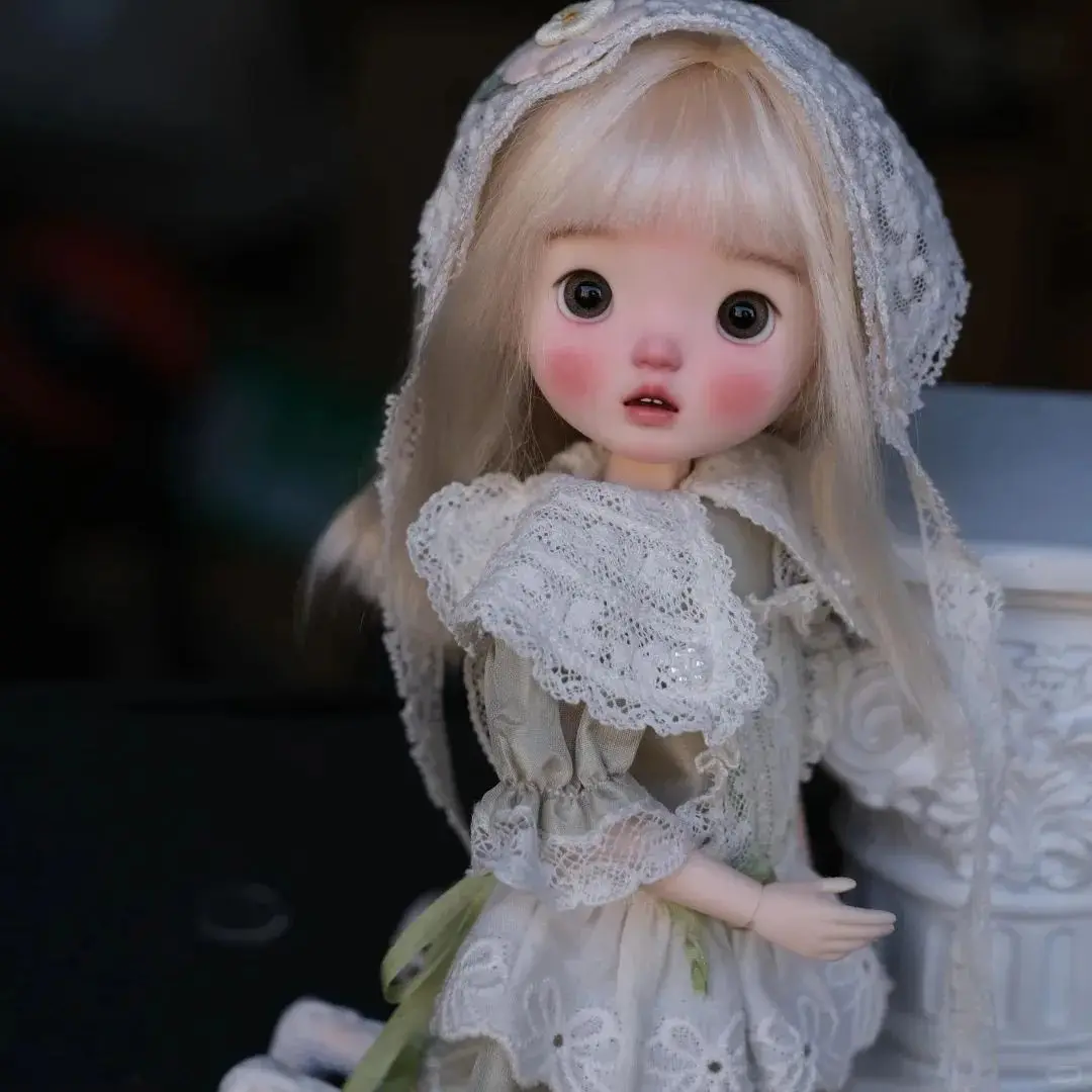 New authentic bjd Baby 1/6 female nimo  big head Huhu small Buco matrix sd joint resin manual makeup spot