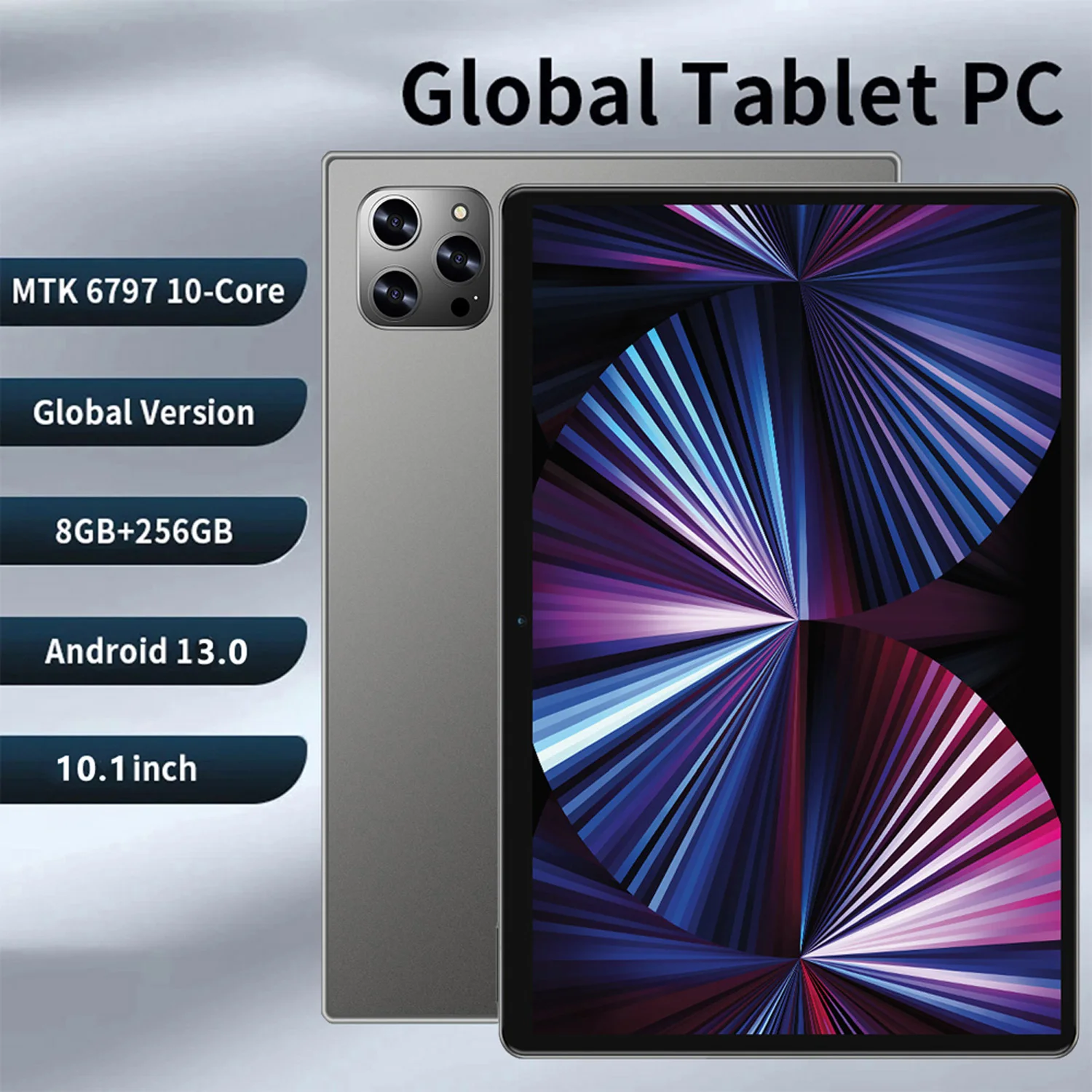 New 10.1 Inch Android 13.0 Global Version Tablet PC Ten Core 8GB RAM 256GB ROM 4G LTE Double SIM 5G WiFi Tablets 8000mAh