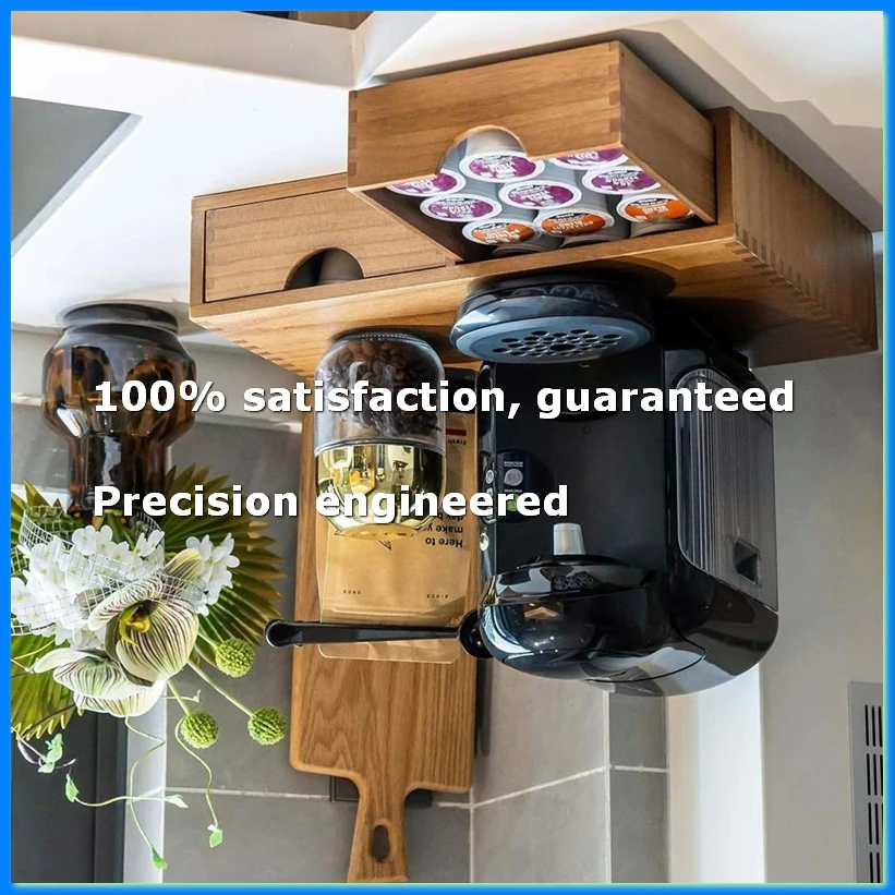 

Coffee Capsule Storage Box, Coffee Pod and Tea Set Storage Rack Drawer Coffee Machine Stand-ELEC