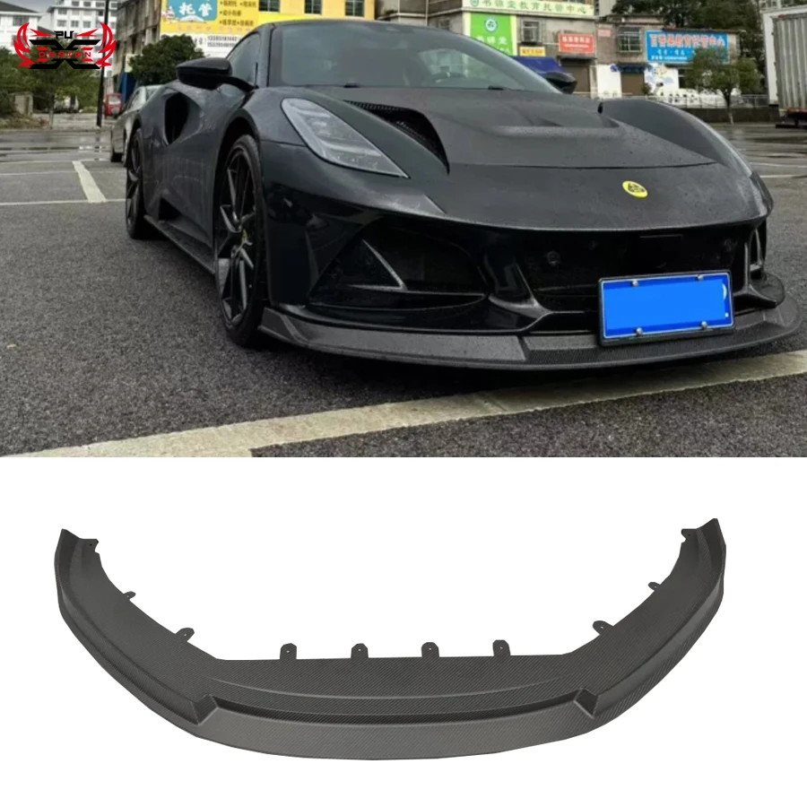 

Wholesale for Lotus Emira V Style Dry Carbon Fibre Front Lip Front Bumper Front Diffuser Car Accessories