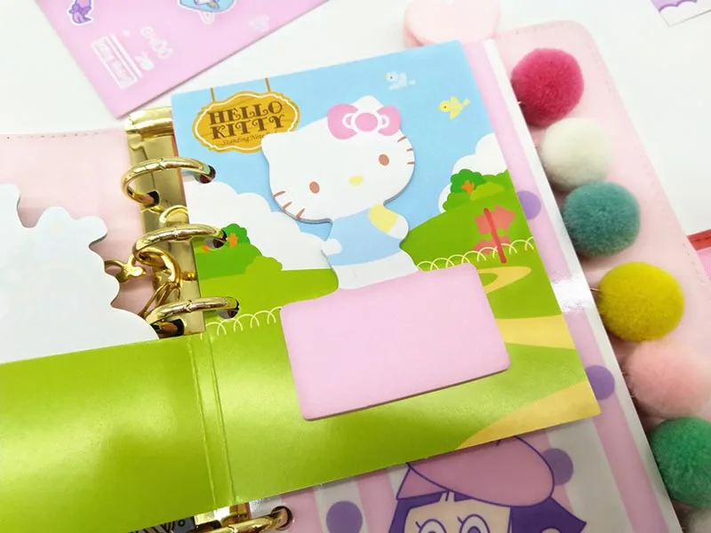 24pcs/lot Sanrio Kitty Memo Pad Sticky Notes Little Twin Stars Cute Stationery Label Notepad Planner Sticker Post School Supply