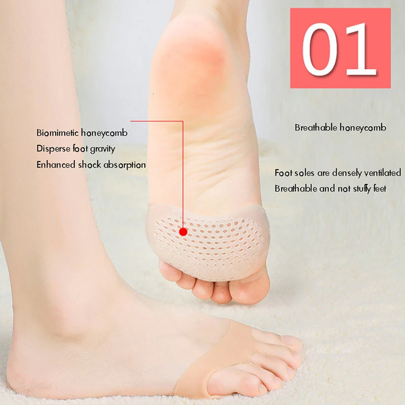 Almofadas metatarsais gel reutilizáveis-1 par-com almofada do antepé metatarsalgia-para a bola de alívio da dor do pé para o corredor, salto alto
