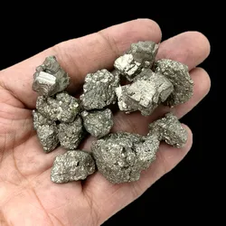 1Bag 50g Natural Raw Pyrite Yellow Iron Fool's Gold Reiki Rough Stone Specimen For Good Luck Money Jewelry Making DIY Gifts