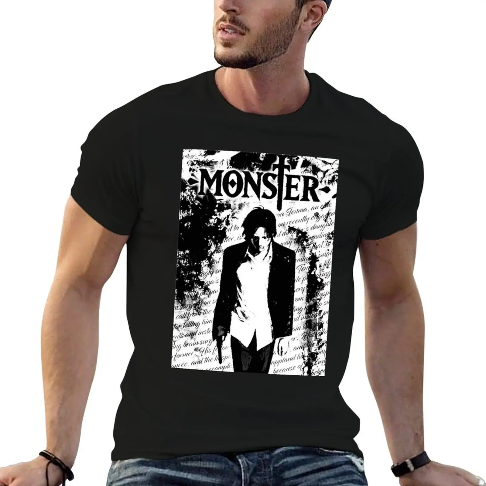 Naoki Urasawa&x27;s Monster - Anime Manga poster Poster T-Shirt funny costumes summer clothes plain t shirts men