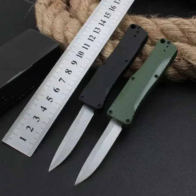 

Butterfly BM4850 Маленький карманный нож S30v Лезвие двойного действия Zn Al Alloy Тактический самооборона Охота EDC Инструмент для выживания Ножи