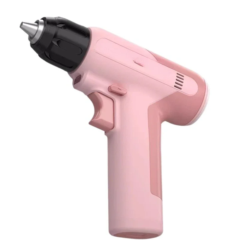 

Small pink drill, hand drill 7.2v for girls, household, lithium battery, multi-function