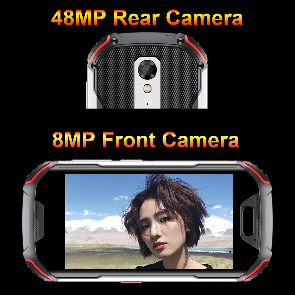 Unihertz Atom L 6GB + 128GB ، هاتف ذكي مفتوح أندرويد 11 شحن سريع 48 MP كاميرا 4300mAh بصمة المزدوج سيم NFC