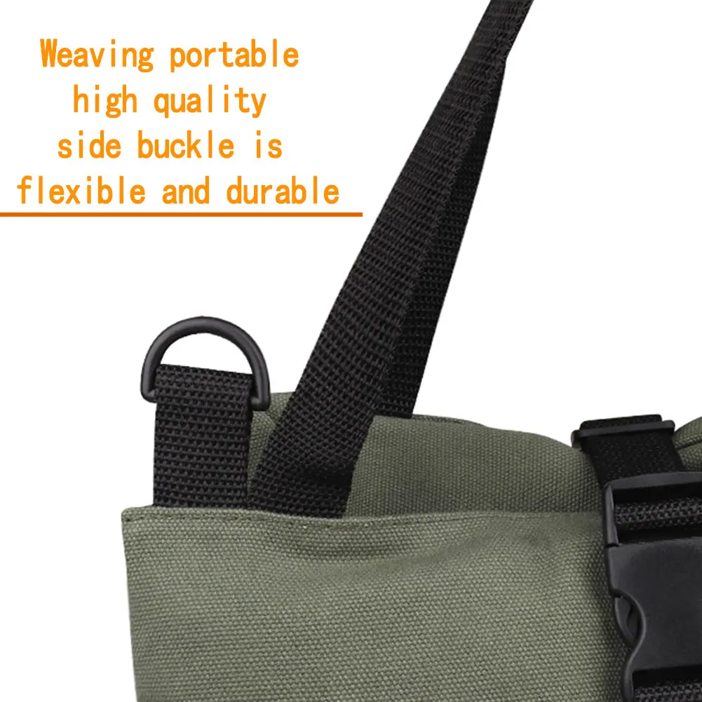 Tool Bag Roll Up Organizer Wrench Multi-Purpose Pouch Storage Case Canvas Waxed Heavy Duty Zipper Storage Bag