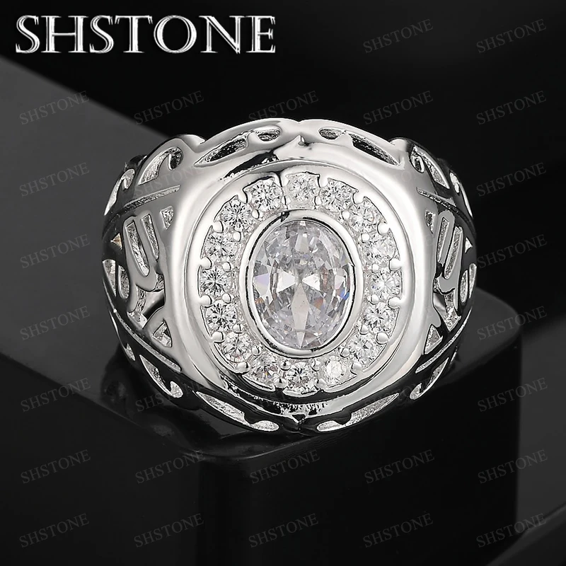 

AAA Zircon Magnificent 925 Sterling Silver Ring For Lady Party Engagement Wedding Accessories Men Fashion Luxury Jewelry Gifts
